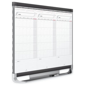 Quartet Prestige 2 Sliding Three Month Calendar Board, 3 x 2 Feet, Total Erase Surface (CMP32P2)