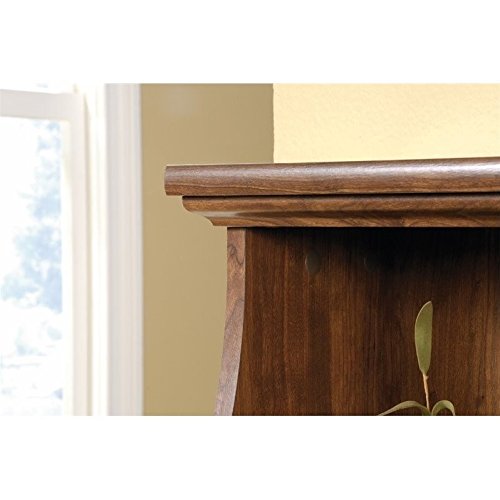 Sauder 419401 Edge Water Computer Desk With Hutch, L: 59.06" x W: 23.31" x H: 46.42", Auburn Cherry finish
