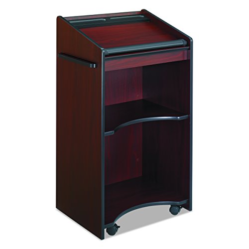Safco Products 8918MH Executive Mobile Lectern, Mahogany