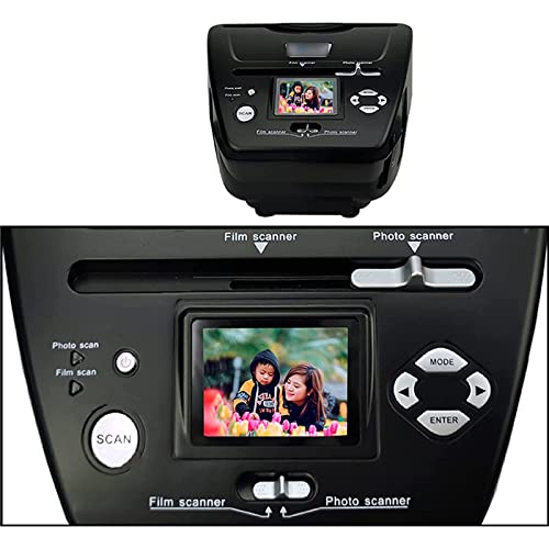 MYDLO All-in-1 Film & Slide Scanner, Slide Viewer - Converts 35mm 135 110 126 Films/Slides/Negatives to Digital JPG Photos