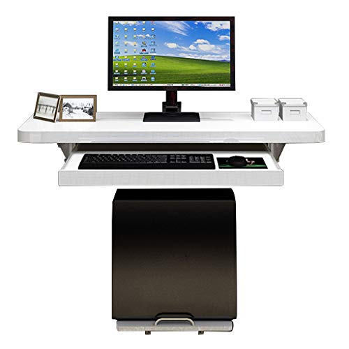 Full Solid Wood Wall Mounted Drop Leaf Table Integrated Home Office Desks Workstation Computer Notebook Children's Study Table Desk Space Saving