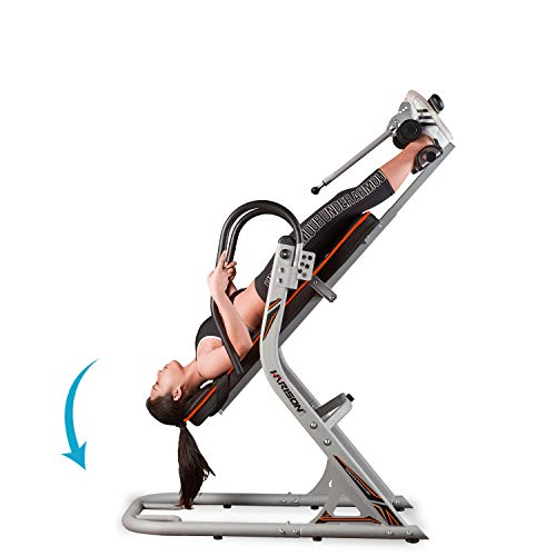 HARISON Inversion Table for Back Pain Relief with 3D Memory Foam, Back Stretcher Machine for Pain Therapy Training