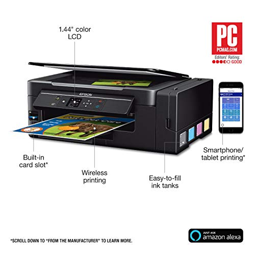 Epson Expression ET-2650 EcoTank Wireless Color All-in-One Small Business Supertank Printer with Scanner and Copier (Renewed)