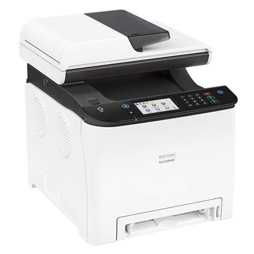 Ricoh M C250FWB Digital Color Multifunction Laser Printer, 25 Color ppm, 600x600 dpi, Standard 250 Sheets Input Tray - Print, Copy, Scan, Fax