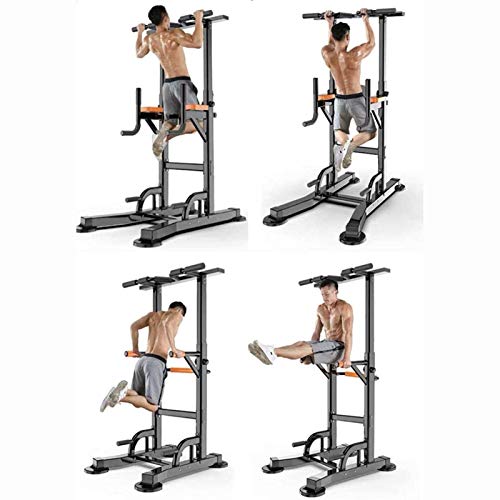 SJNQJJ Pull Ups Strength Training Equipment Strength Training Dip Stands Freestanding Dip Station Adjustable Pull-Up Bars Multifunction Power Tower Strength Training for Home Gym