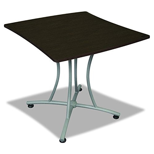 Linea Italia TR702MOC Trento Line Palermo Table, 33w x 31-1/2d x 29-1/2h, Mocha/Gray