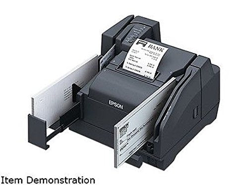 Epson A41A267031 TM-S9000 Multifunction Scanner and Printer, 110DPM, Direct Thermal, USB, 1 Pocket, Dark Gray