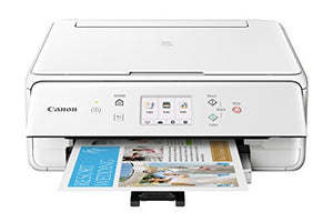 Canon TS6120 Wireless All-In-One Printer with Scanner and Copier: Mobile and Tablet Printing, with Airprint(TM) and Google Cloud Print compatible, White