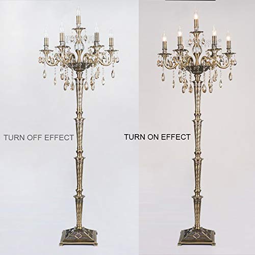 EESHHA Modern Crystal Floor Lamp