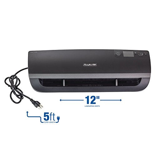 Swingline GBC Fusion 5100L Thermal Laminator Machine, 12 Inch, 1 Min Warm-up, 1.5-10 Mil, with 50 EZUse Laminating Pouches