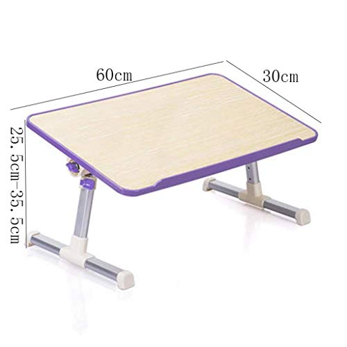 SFFZY Laptop Desk for Bed, Portable Table Tray with Foldable Legs, Height Adjustable Notebook Computer Stand