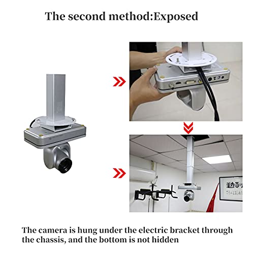 JGSTAVMS Motorized Bamboo Ceiling Mount Projector & Camera Hanger