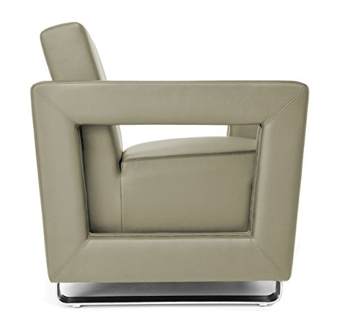 OFM Distinct Series Vinyl Guest / Reception Chair, Taupe
