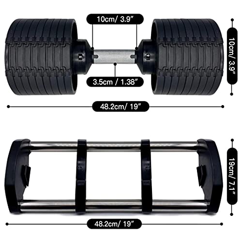 BRADEM 4-70LBS Adjustable Weights Dumbbell Set for Men Women Home Fitness Gym Workout Lifting Exercise Strength Training Equipment