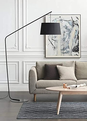EESHHA Modern Floor Lamp with Fabric Lampshade for Living Room and Bedroom
