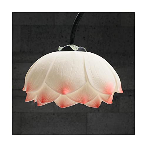 VejiA Chinese Lotus Floor Lamp - Vintage Resin Standing Reading Light