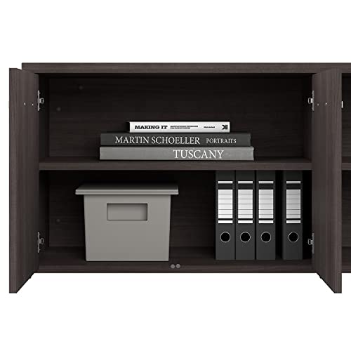 Bush Business Furniture Studio A 21-inch Low Storage Cabinet with 4 Shelves and Doors, Storm Gray (SDS160SG-Z)