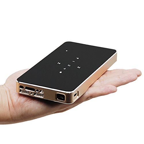 iCODIS G1 Mini Projector, DLP Support Full HD 1080P, HDMI & WiFi Wireless Connectivity, Portable Size & 120" Display, 30,000 Hour LED, Pico Video Projector(Black)