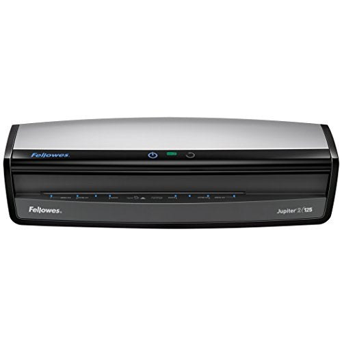 Fellowes Laminator  Jupiter 2 125, Rapid 1 Minute Warm-up Laminating Machine, with Laminating Pouches Kit (5734101)