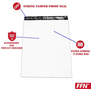 1000 Pcs 24x19 Inch Poly Bag Mailer 2.35MIL Premium Envelopes Shipping Bags, Self Adhesive, Waterproof, Privacy Shielded and Tear-Proof Postage Postal Envelopes, 1000 Pack Large Mailers