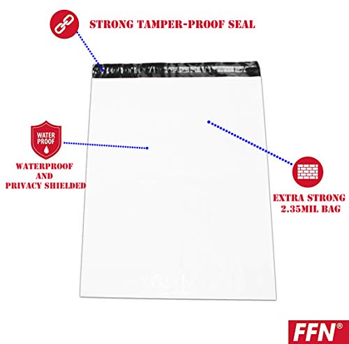 1000 Pcs 24x19 Inch Poly Bag Mailer 2.35MIL Premium Envelopes Shipping Bags, Self Adhesive, Waterproof, Privacy Shielded and Tear-Proof Postage Postal Envelopes, 1000 Pack Large Mailers