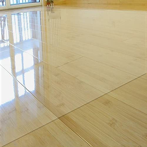 None Office Chair Mat for Hard Floors - PVC Transparent Non-Slip Durable Protector (160x180cm)