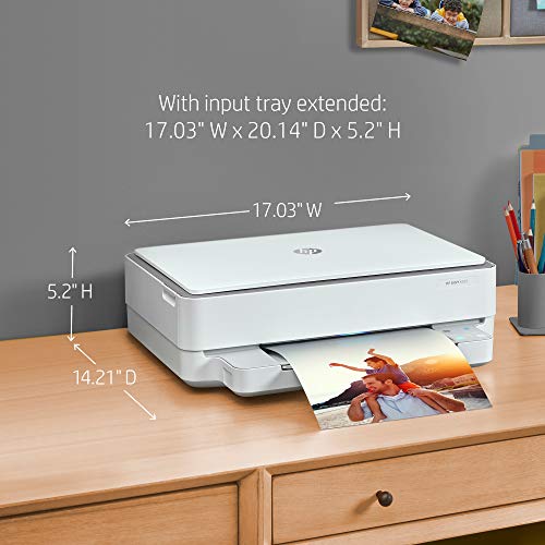 HP ENVY 6055 Wireless All-in-One Printer, Mobile Print, Scan & Copy, Works with Alexa (5SE16A)