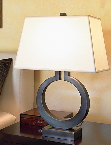SSBY Amercian Luxury Fashion Create Golden Ring Table Lamp Wrought Iron Lamp Restoring Ancient Ways of Bedroom Dest Lamp, 110-120v