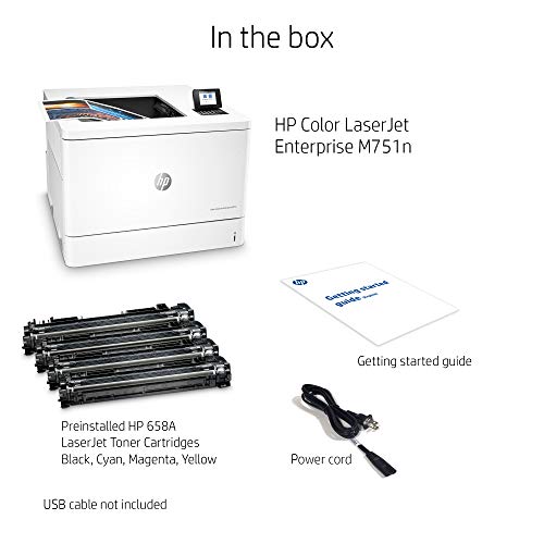 HP Color Laserjet Enterprise M751n Printer with One-Year, Next-Business Day, Onsite Warranty (T3U43A)