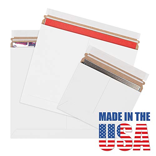Aviditi Chipboard Utility Flat Mailer, 9-3/4" X 12-1/4", 0.018" Thick, White, Case of 200 (RMU129W)