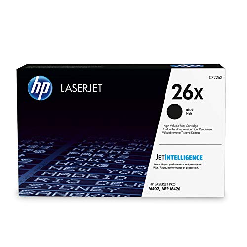 HP 26X (CF226X) Black High Yield Toner Cartridge for HP LaserJet Pro M402 M426
