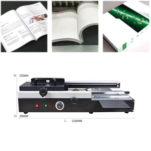 Oiakus A4 Book Binding Machine Hot Melt Glue Paper Binder 1200W - Desktop A4 Book Binding Machine