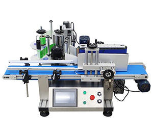 TECHTONGDA Automatic Round Bottle Labeling Machine with Printer Conveyor - Bottle Diameter 1.5-3.9inch