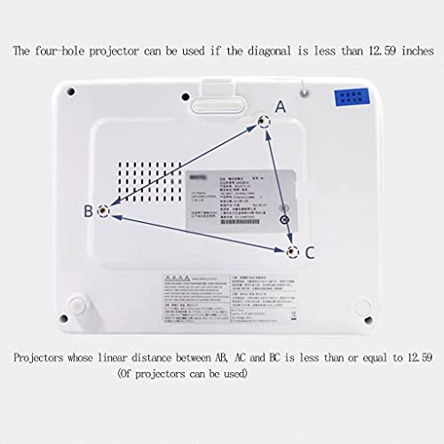 SONGCHAO Projector Wall Mount with Tray - Retractable & Adjustable 180° - 17.63LB Load-Bearing