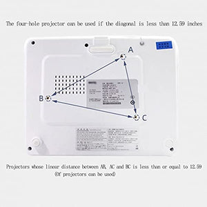 CHICKEN Wall-Mounted Projector Stand with Tray - Retractable 180° Adjustment - 17.63LB Load-Bearing