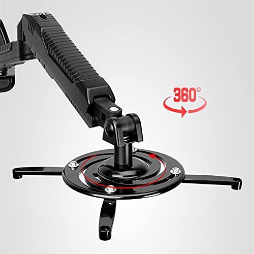 BNNP Projector Wall Mount Bracket Adjustable Hanger Arm - Black