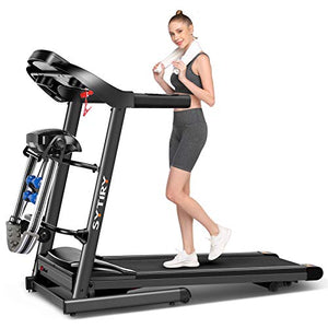 SYTIRY Treadmill,3.25Hp Home Folding Treadmill, Treadmill with Multifunctional Massage Head, Aerobic Fitness Trainer for Waist, Legs and Neck, Running Machine Suitable for Home/Office