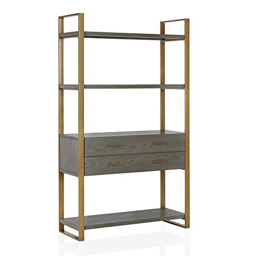 CosmoLiving by Cosmopolitan DA8308 Alfie Bookcase Gold