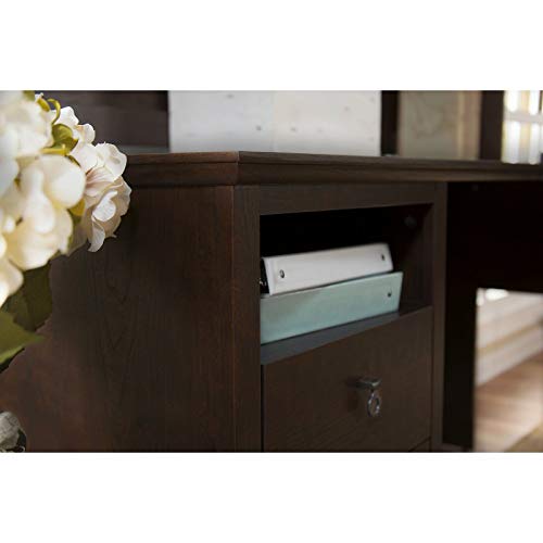 Desk with Hutch and Filing Cabinet Set