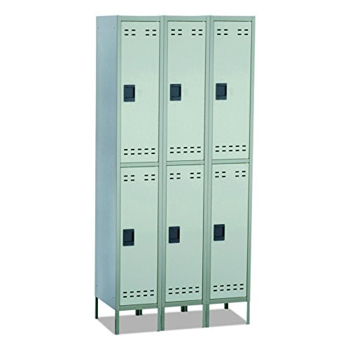 Safco Products 5526GR Double Tier Locker, 3 Column, Gray