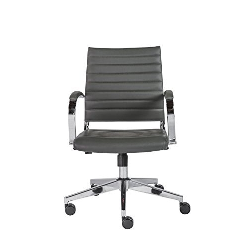 EV Furniture Brooklyn Low Back Office Chair in Gray
