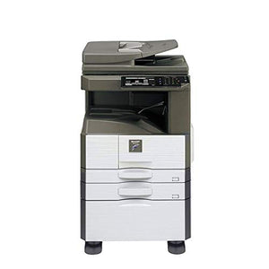 Sharp MX-M266N Tabloid-Size Monochrome Laser Multifunction Copier - 26ppm, Copy, Print, Network Print, Network Color Scan, Card Shot Copy, 2 Trays, Cabinet