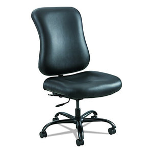 Safco Products 3592BL Optimus Big & Tall Chair, 400 lb. Capacity (Optional arms sold separately), Black Vinyl