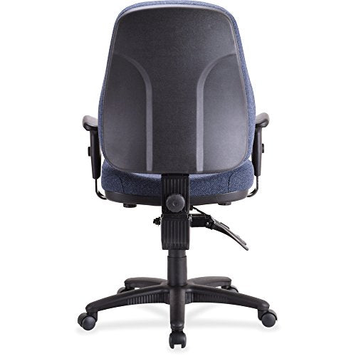 Lorell High-Back Multi-Task Chair, 26-7/8 by 26 by 39-Inch to 42-Inch-1/2-Inch, Blue