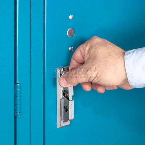 Global Industrial Double Tier Locker 12x15x36 6 Door Unassembled Blue