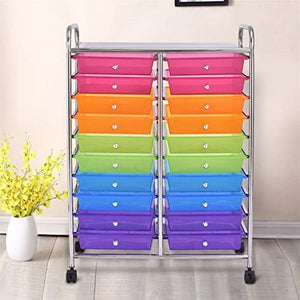 AuLYn Rolling Cart Storage Organizer Mutli Color Home Furniture (Color: A, Size: 1pcs)