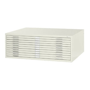 Safco 10-Drawer Steel Flat File, 42 x 30" White