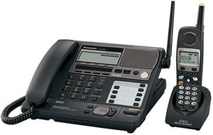 Panasonic KX-TG4500B 5.8 Ghz 4-Line FHSS Expandable Corded/Cordless Phone with Answering System, Black, 1 Handset