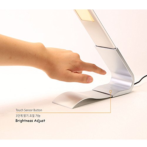 OCLESS ST-L OLED Table Stand Desk Lamp 2 Levels of Brightness Touch Sensor (Titanium)