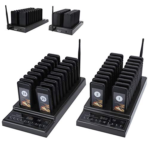 CUIFATI Wireless Restaurant Pager System with Dual Host - 1000m Range